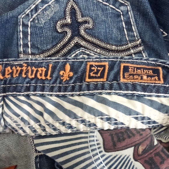 Rock Revival Women's 27 Elaina Easy Boot Embellished Embroidered Distressed NWT - Picture 8 of 13